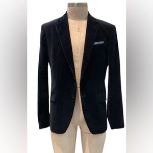 Velvet navy blazer